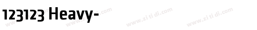 123123 Heavy字体转换